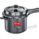 Prestige Popular Svachh Hard Anodised Outer Lid Pressure Cooker ( Black, Deep Lid-Controls Spillage)  5.0 L