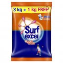Surf Excel Quick Wash Detergent Powder 3 kg + 1 kg Free