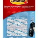 3M Command Mini Clear Hooks 8 Strips