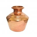 Copper Theertha Kudam | Copper Pot | Copper Vessels | Copper Pooja Kudam | Serving Drinking Water Size -2