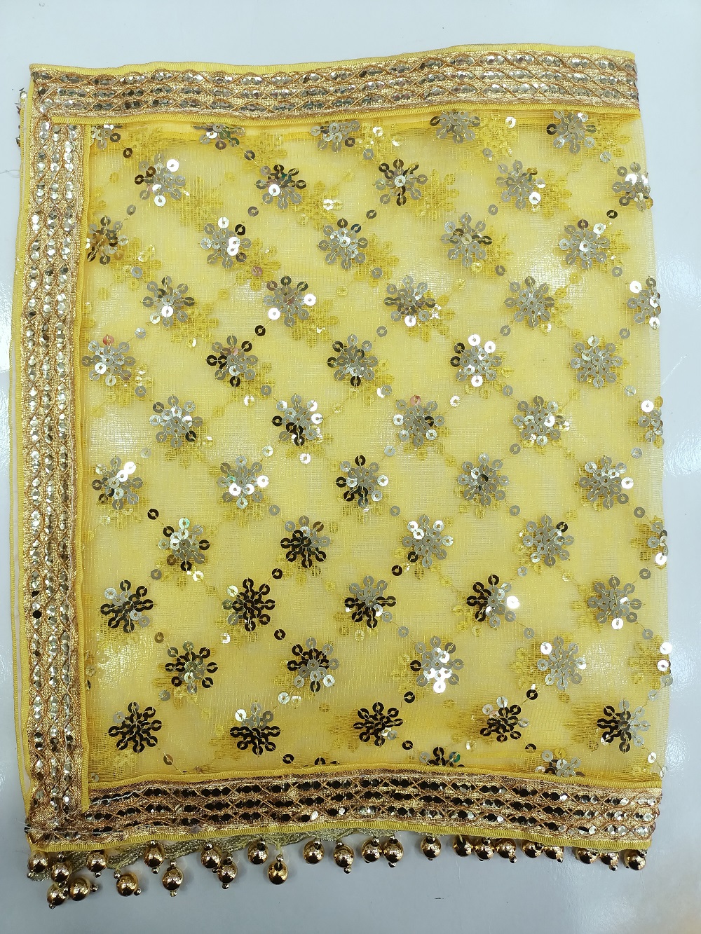 Net Bindia Chunari | Pooja Ki Chunari 12" x 20"
