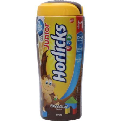 Horlicks Junior Chocolate Bottle India 500G