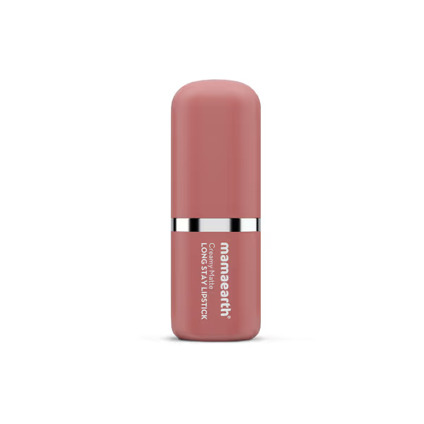 Mamaearth Creamy Matte Long Stay Lipstick with Murumuru Butter and Vitamin E - 07 Pillow Nude - 4.2g