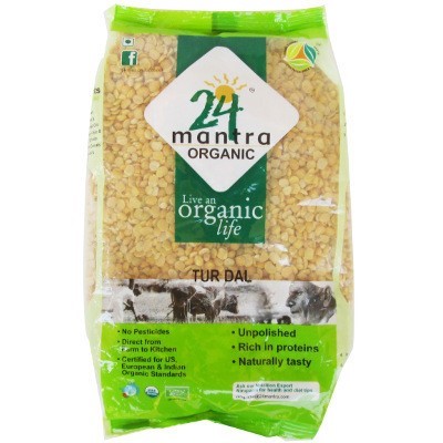 24 Mantra Organic Toor Dhall 500gm
