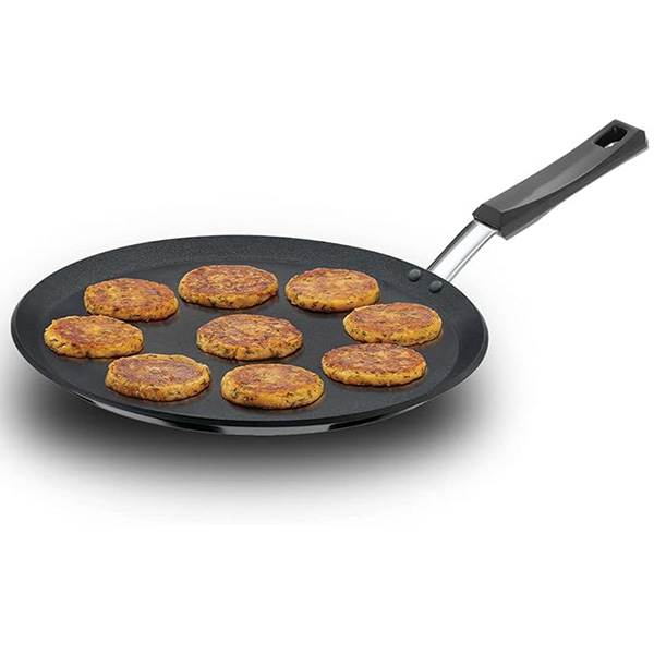 Futura Nonstick Flat Tava with Plastic Handle 30cm | NFT30P