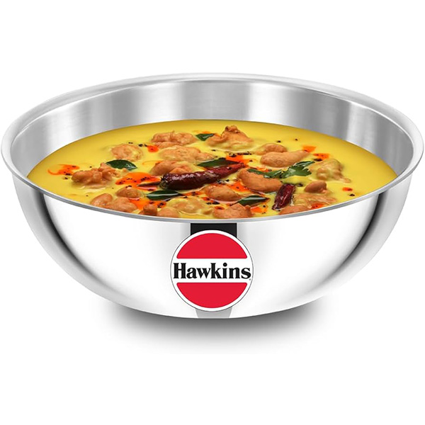 Hawkins Tri-Ply Stainless Steel Metro Kadhai 4L | Tasla | SSTA40