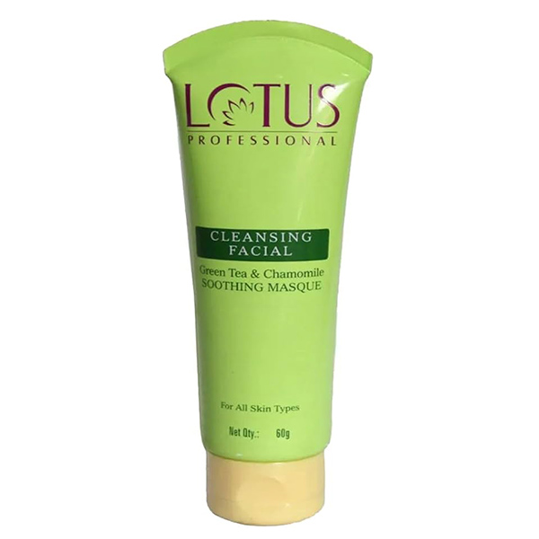 Lotus Professional Cleansing Facial Green Tea & Chamomile Soothing Masque 60g