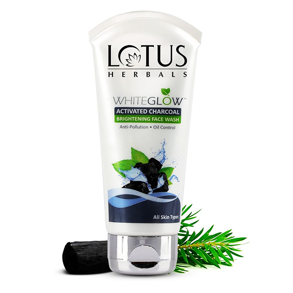 Lotus Herbals WhiteGlow Activated Charcoal Brightening Face Wash 100g