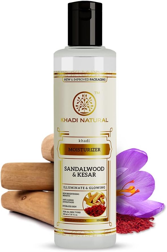 Khadi Natural Sandalwood And Kesar Moisturizer 210ml