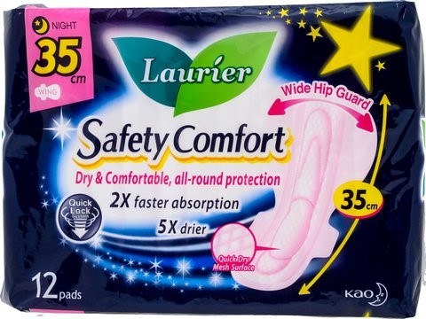 Laurier Safety Comfort 35Cm 12Pads