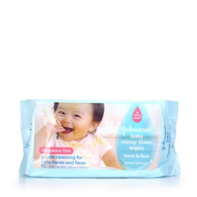 Johnson's Baby Wipes 80S (Blue)