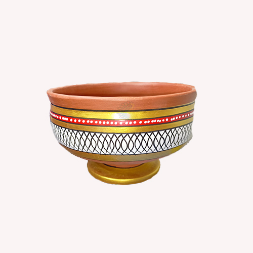 Clay Donga Large With Lid  8"