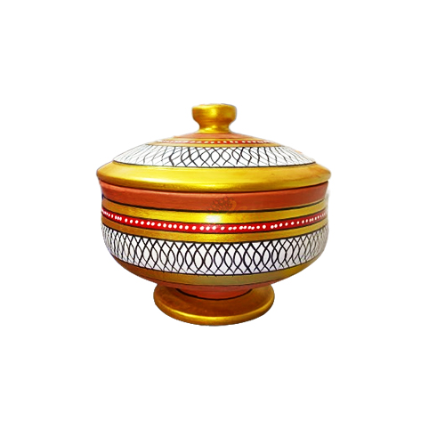 Clay Donga Large With Lid  8"