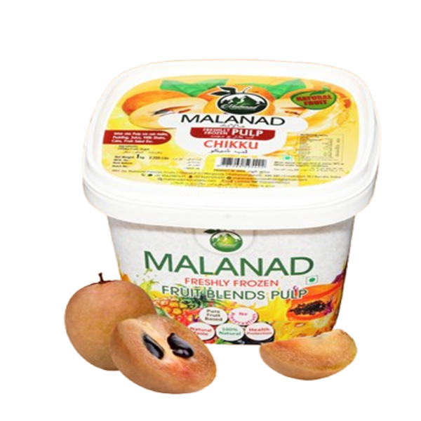Malanad Chikku Pulp 1Kg Frozen