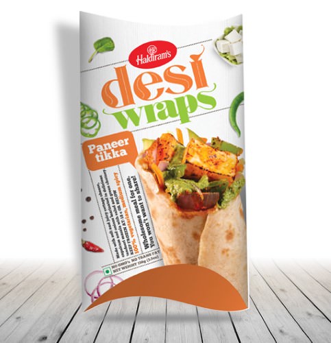 Haldirams Desi Wraps Paneer Tikka 156Gm