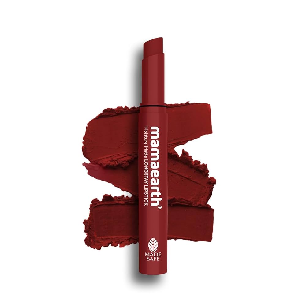 Mamaearth Moisture Matte Longstay Lipstick Avocado Oil & Vitamin E ( 17 Raisin Punch ) 2g