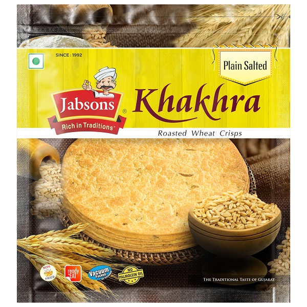 Jabsons Khakhra Plain Salted 180gm