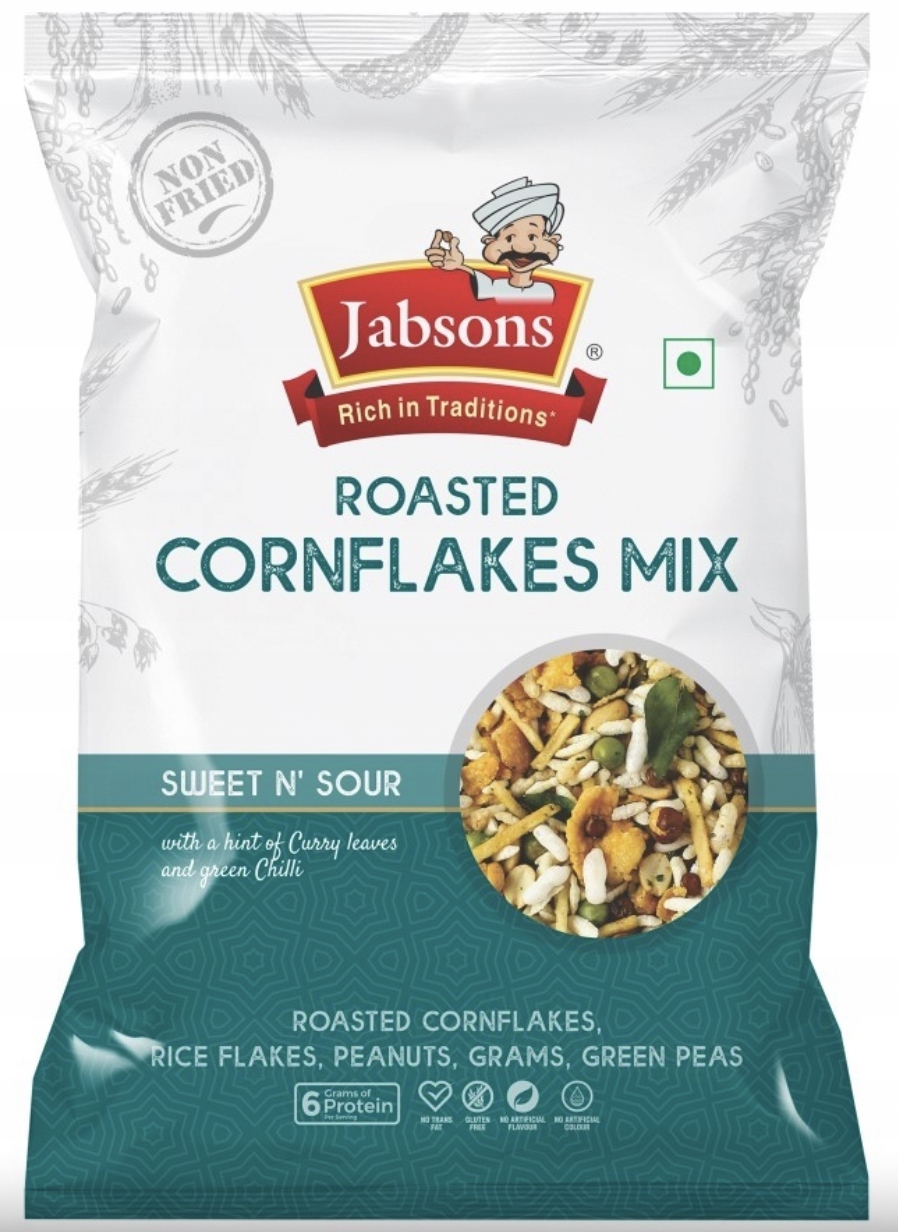 JABSONS ROASTED CORNFLAKES MIX 200 GM