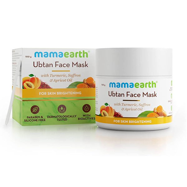 Mamaearth Ubtan Face Mask with Turmeric, Saffron & Apricot Oil 100 gm