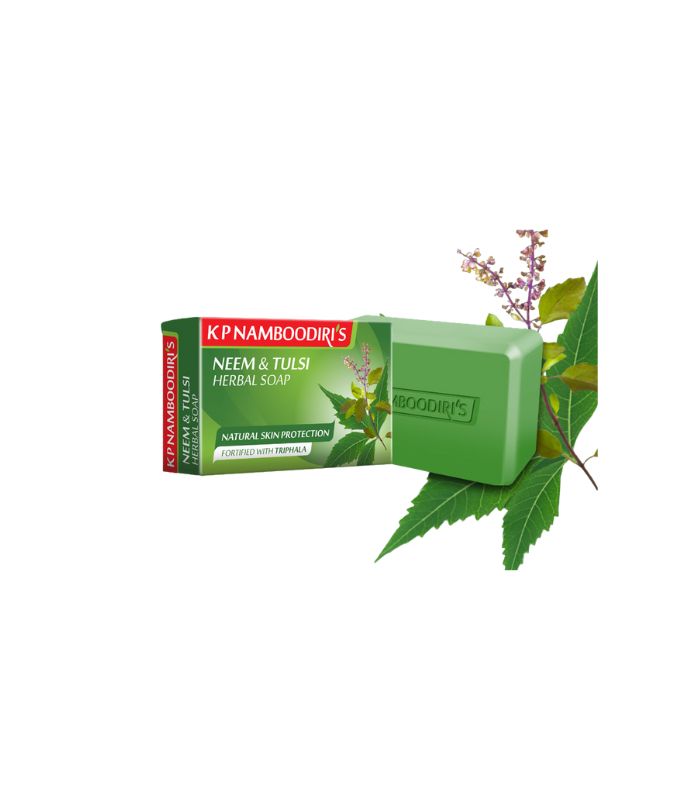 K P Namboodiri's Neem & Tulsi Herbal Soap 75g