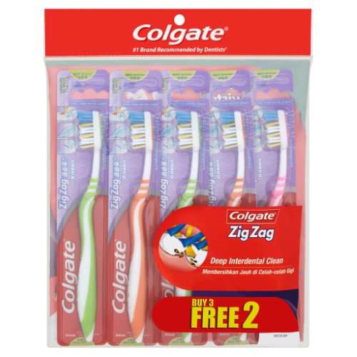 Colgate Zigzag Buy3 Free2 (Polybag)